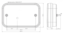 Svítilna Fristom FT-270 sdružená LED 12V, P-BL/BR/KO/CO, IP68 (3)