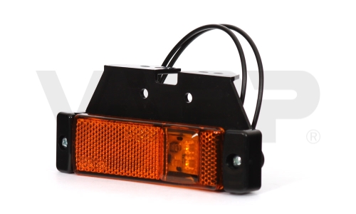 Svítilna boční obrysová LED WAS W45/220Z, 12-24V, s odrazkou, na držáku