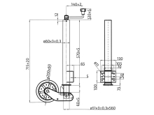 Kolečko opěrné automat VAPP 60mm 200x60 500 kg (2)