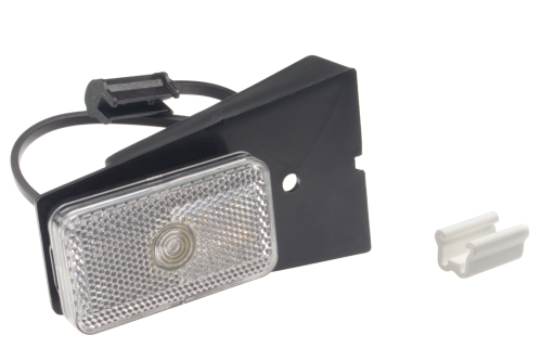 Svítilna přední obrysová LED GMAK G17, 12-24V, s odrazkou, na držáku, QS150