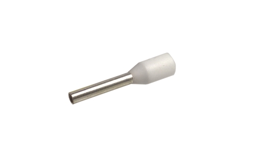 Konektor - dutinka DI 0,75-8 s plastovým límcem bílá