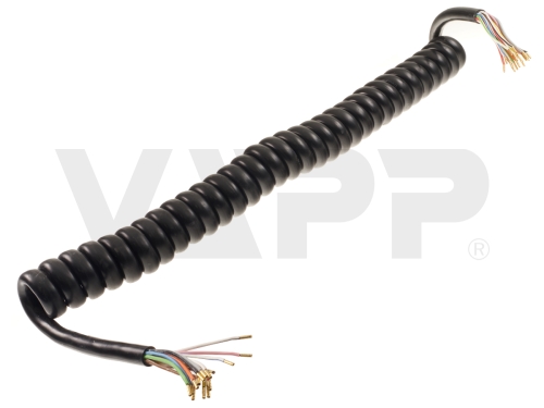 Kabel spirálový 15žilový, 3,2 m
