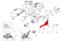 Těleso nájezdové brzdy AL-KO 130V/150V/200V (2. generace), levá část (2)