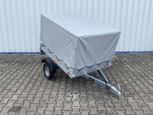 Plachta s konstrukcí MINI 350/MINI 750, podchozí výška 80 cm šedá