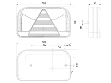 Svítilna Fristom FT-170 sdružená LED 12-24V, L-BL/BR/KO/CO/ML/RZ - spodní, IP68 (3)