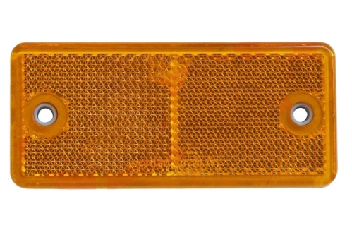 Odrazka oranžová 90x40 mm s otvory (VAPP ECO, UNI, PROFI)
