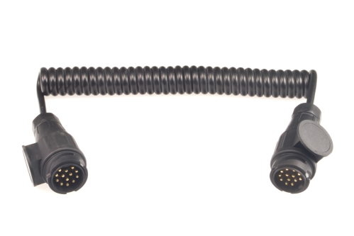 Propojovací kabel o délce 2,5 m spirálový, 2x zástrčka 13 pól